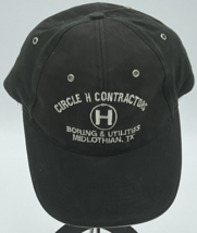 Dad Hat Cap Adjustable Circle H Contractors  Advertising  Embroidered St... - $12.55