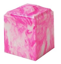Small/Keepsake 45 Cubic Inch Carnation Cultured Marble Cremation Urn for Ashes - £150.97 GBP