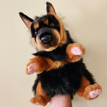 German Shepherd Dog Puppet by Hansa True to Life Look Plush Animal Learning Toy - £42.60 GBP