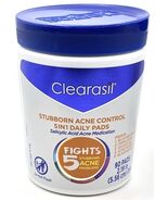1pk 90-ct-Clearasil Fights 5 in 1 Daily Cleansing Pads Stubborn Acne Con... - €8,45 EUR