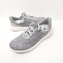Kizik Shoes Mens 7 Womens 8.5 Madrid Eco-Knit Sneakers Gray Lace Up - $26.99