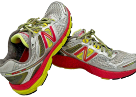 New Balance 860 V4 Athletic Shoes W860sp4 women&#39;s size 11.5 grey/pink/ye... - $29.50