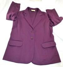 Vintage Sears Purple Polyester Blazer Womens Classic Professional Jacket - $33.33 CAD