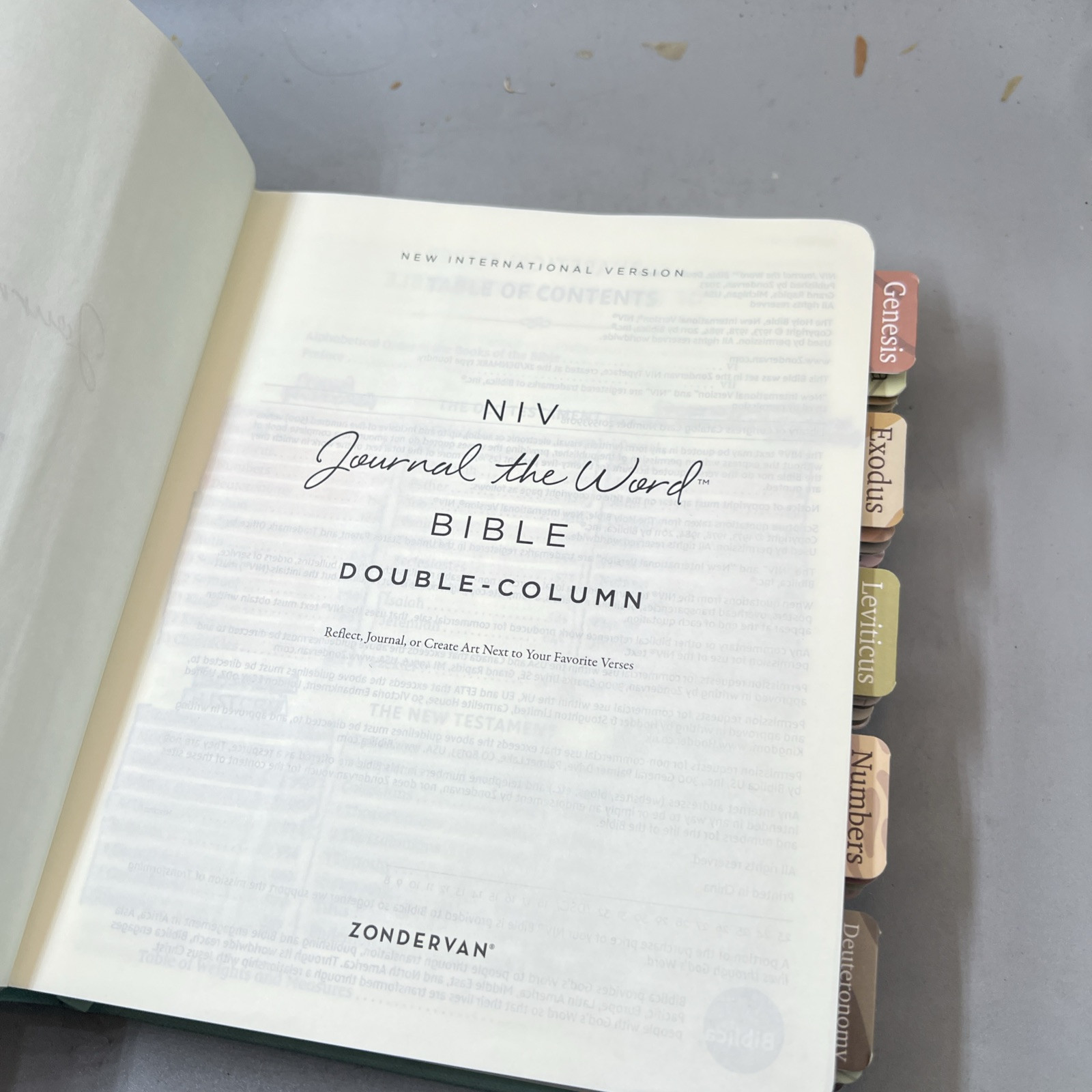NIV Journal the Word Bible, Double-Column, Cloth over Board, Red Letter Edition, Item image 8