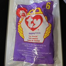 1998 McDonalds TY Teenie Beanie Babies Happy 6 New in Package - $9.90