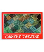 Chinese Theatre Hollywood Footprints of the Stars Cement Slabs Postcard - $127.76 MXN