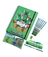 Minecraft A4 Bumper Stationery Set – Official Gamer Supplies – Creeper &amp;... - $23.83 CAD