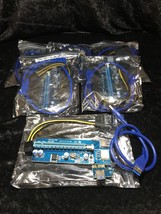 6x Gpu Riser V009S-PLUS PCE164p-N09 PCI-E 1X To 16X Adapter - £31.64 GBP