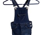 YMI Bibs Jumper Girls Size 6 Blue Cuffed Denim Shortalls Overalls Cuffed - $15.79