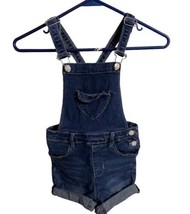YMI Bibs Jumper Girls Size 6 Blue Cuffed Denim Shortalls Overalls Cuffed - $15.79