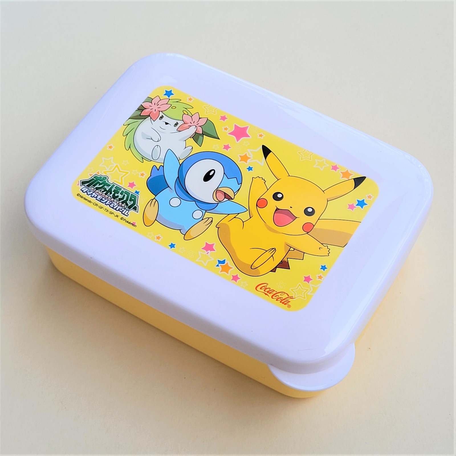Primary image for Coca Cola x Pokemon Diamond & Pearl Food Storage Container / Lunch Box (Yellow)