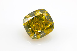 Real 2.51ct Natural Loose Fancy Deep Orange Yellow Diamond GIA Cushion VS2 - £14,768.86 GBP