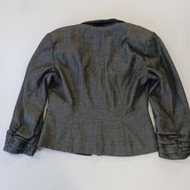 Express RN#55285 Women's Gray Cotton Blend 2-Button Blazer Jacket Size 4 image 2