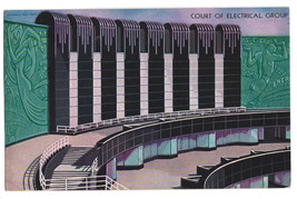 US 1933 A century of Progress VF Post Card &quot; Court of electrical group &quot; - £1.77 GBP