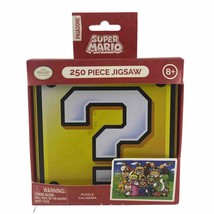Nintendo Super Mario Bros 250 Piece Jigsaw Puzzle Question Mark Tin Box - $8.90