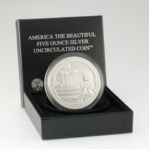 2019 ATB 5 Oz. Silver American Memorial Park Uncirculated Coin w/ Box and CoA - £245.96 GBP