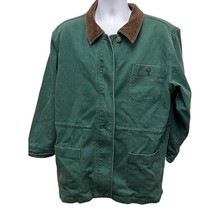 Vintage Denim Co Jacket Chore Barn Coat Adult M Flannel Lined Corduroy 9... - $47.49