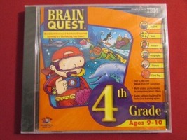 Brain Quest 4th Grade Ages 9-10 1999 Ibm Pc Game CD-ROM NEW/SEALED Mega Rare Oop - £290.73 GBP