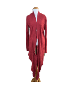 Crimson Cardigan Sweater Womens Medium Open Long Sleeve Cotton Tencel Kn... - £19.53 GBP