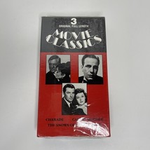 MOVIE CLASSICS-3 Films CHARADE CALL IT MURDER THE SNOWS OF KILLMANJARO VHS - $22.75