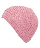 Pink 100% Cotton Crochet Beanie Skull Cap Knit Hat Men Women - $19.79