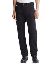 Calvin Klein Men&#39;s Standard Straight-Fit Stretch Jeans Forever Black-36x30 - $39.99