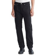 Calvin Klein Men&#39;s Standard Straight-Fit Stretch Jeans Forever Black-36x30 - $55.11 CAD