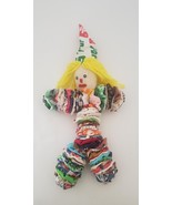 Vintage 12&quot; YoYo Yellow Yarn Haired Doll 7 Up Advertising Hat Handmade R... - £21.98 GBP