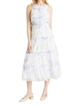 Cinq A Sept garden dress in White/Blue - $227.00