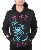 Cardboard Robot Nero Viola Verde Blu Club Life&#39;s Un Bitch Felpa con Capp... - $33.95