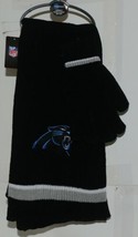 Little Earth Products NFL Carolina Panthers Chenille Scarf and Glove Set - £25.88 GBP