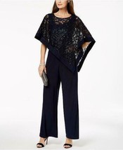 R &amp; M Richards Embellished Capelet Jumpsuit, Size 6 - £54.75 GBP