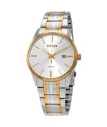 NEW* Citizen Mens Quartz BI5004-51A Two-Tone Date Wristwatch MSRP $225! - $101.25