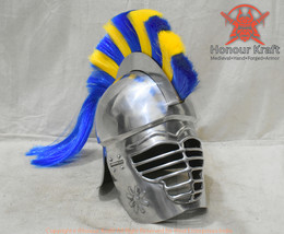 Greek helmet Corinthian helmet Armour Medieval Steel helmet for SCA comb... - $338.44