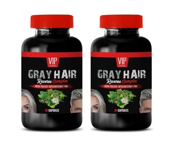 nourish hair growth - GRAY HAIR REVERSE - anti aging gray hair supplements 2 BOT - £20.65 GBP