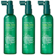 Pack of (3) New Thicker Fuller Hair Nourishing Daily Scalp Tonic, Green,... - £19.96 GBP