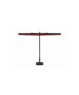 9 ft. Amelia Half Polyester Umbrella P083 Deep Red - $333.09 CAD