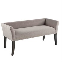 Modern Mid-Century Grey Upholstered Accent Bench - $430.14