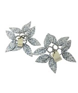Linden Street Napkin Rings Bunny Rabbit Ears Fabric Blue Floral Set Of 8... - $492.93 MXN