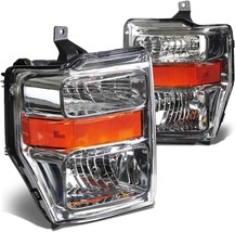 Dna Motoring HL-OH-FSD08-AMCH Chrome Amber Headlight Set Brand New - £71.21 GBP