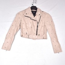 BeBe Crop Women&#39;s Jacket Faux Leather Size Medium FLAWED - £14.68 GBP