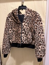 Leopard Faux Fur Coat Women&#39;s Size S/M - $18.70