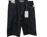White Tag Premium Denim Men&#39;s Vintage Jeans Shorts Dark Blue Size 34 Rar... - $18.99
