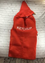 Kmart Brand Ketchup Bottle Halloween Costume NWT NEW Red Body Suit Plus Hat - £15.56 GBP