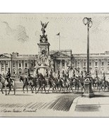 Queen Victoria Memorial Buckingham Palace 1901 Victorian London Print Ar... - $68.33 CAD