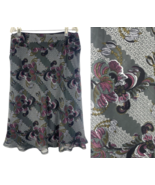 Dimri Skirt Midi XL Lettuce Hem Mesh Gray Purple Whimsigoth Forest Fairy... - $1,135.94 MXN