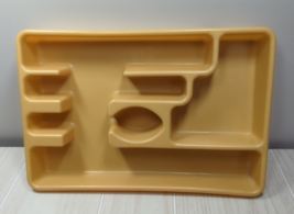 Rubbermaid silverware cutlery drawer organizer flatware gold yellow 5 se... - $7.27