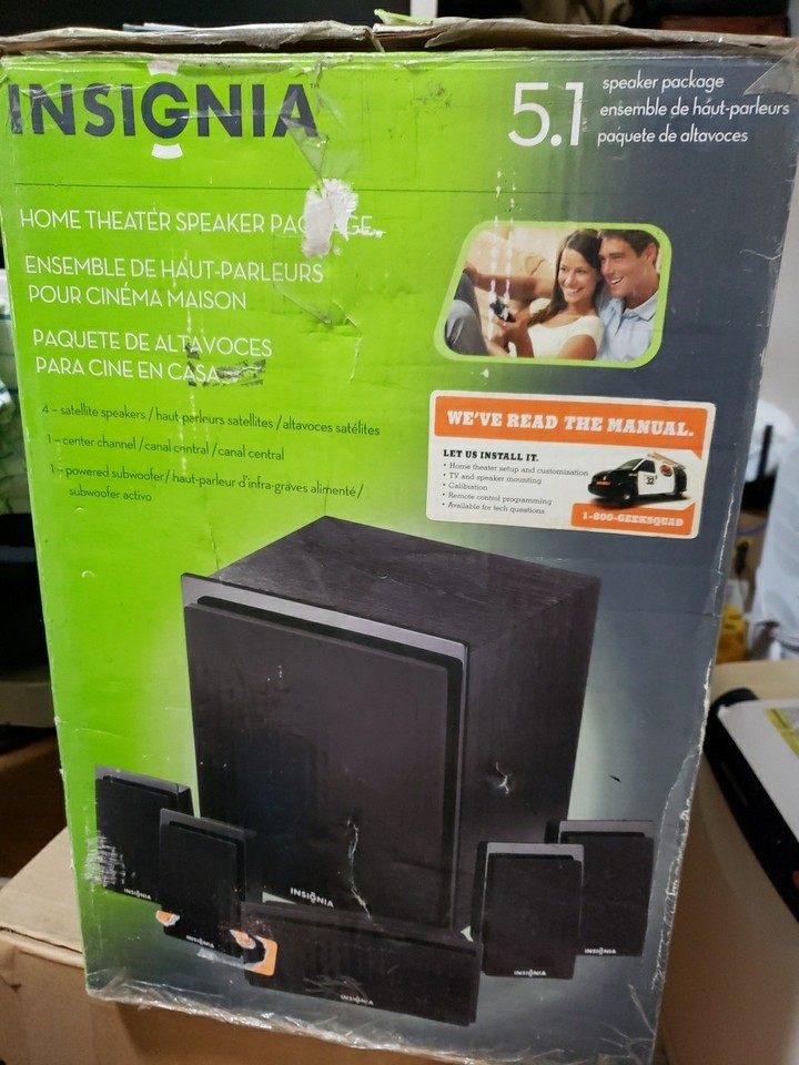 Insignia 5.1 Home Theater Speaker System NS-HT51 - Full Set - All Part Working Item image 5