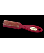 Vintage Burmax Hairbrush Nylon Bristle Brush Pink Red Hard Plastic 6&quot; - $26.79 CAD
