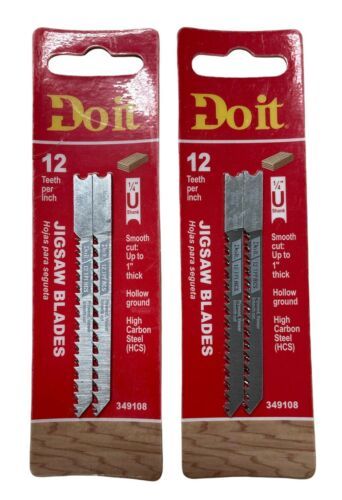 Primary image for Do it Jigsaw Blades 12 TPI 3-1/8" 349108 Pack of 2